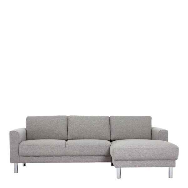 Furniture To Go Cleveland Chaiselongue Sofa (RH) in Nova Light Grey